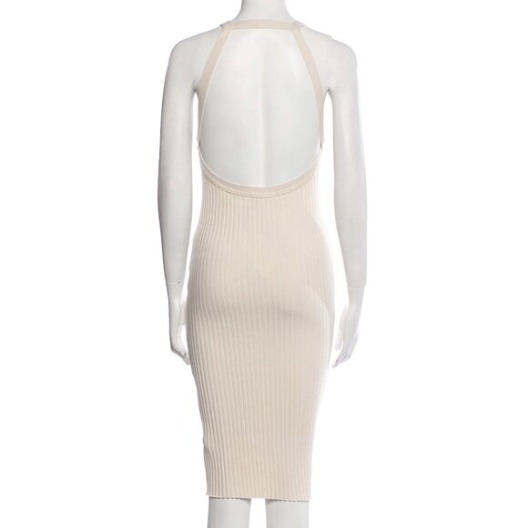 JOHN ELLIOTT GINZA RIB LOLA DRESS BEIGE NUDE NEW WITH TAGS - Picture 3 of 9